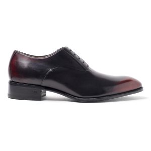 ELTON Stringate in Pelle bordeaux blu