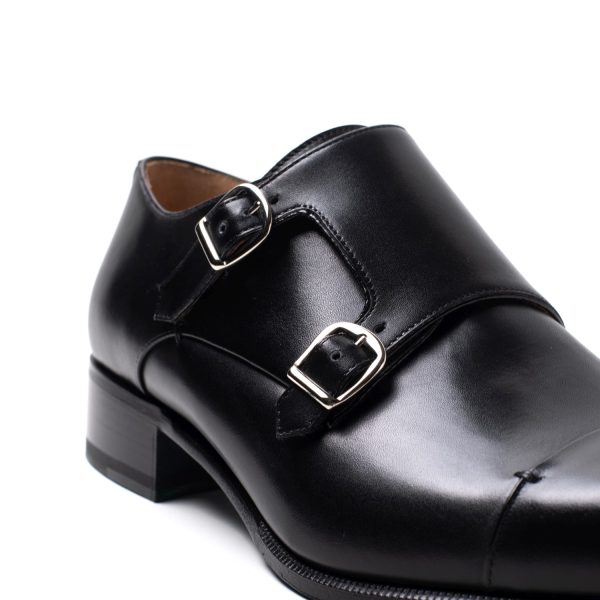 ELIOT Doppia Fibbia in Pelle nero - immagine 4