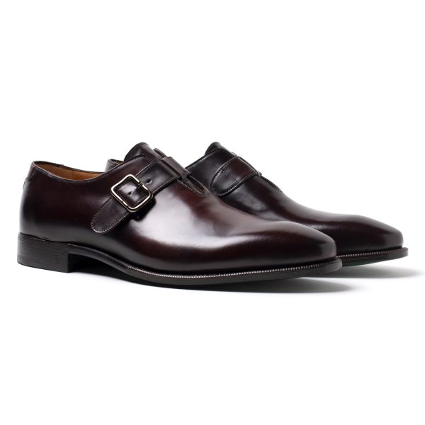 DAVID Mono fibbia in Pelle Shell Cordovan bordeaux - immagine 2