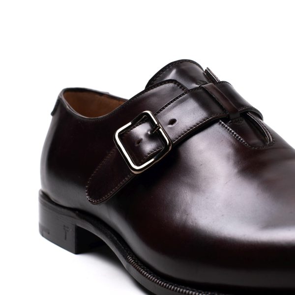 DAVID Mono fibbia in Pelle Shell Cordovan bordeaux - immagine 4