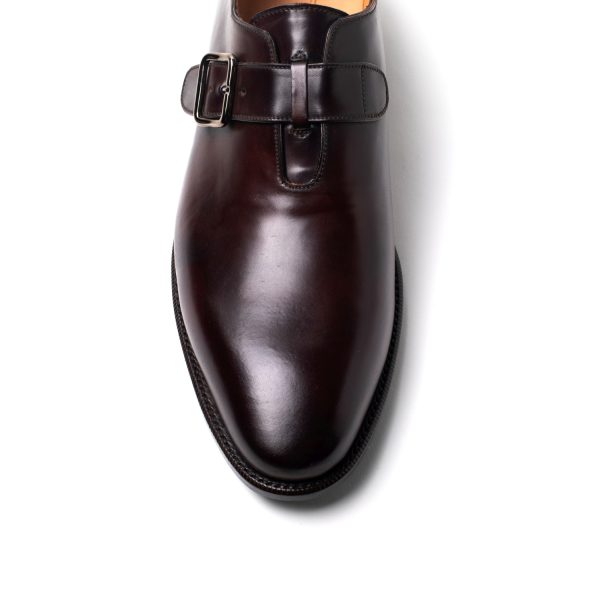 DAVID Mono fibbia in Pelle Shell Cordovan bordeaux - immagine 3