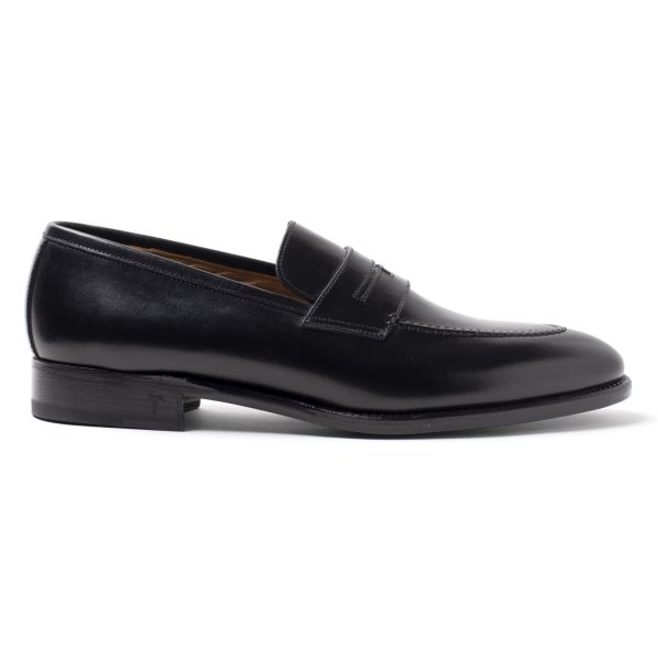 T Mocassini in Pelle nero