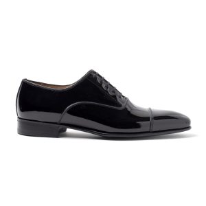 HENRIK Stringate in Vernice nero