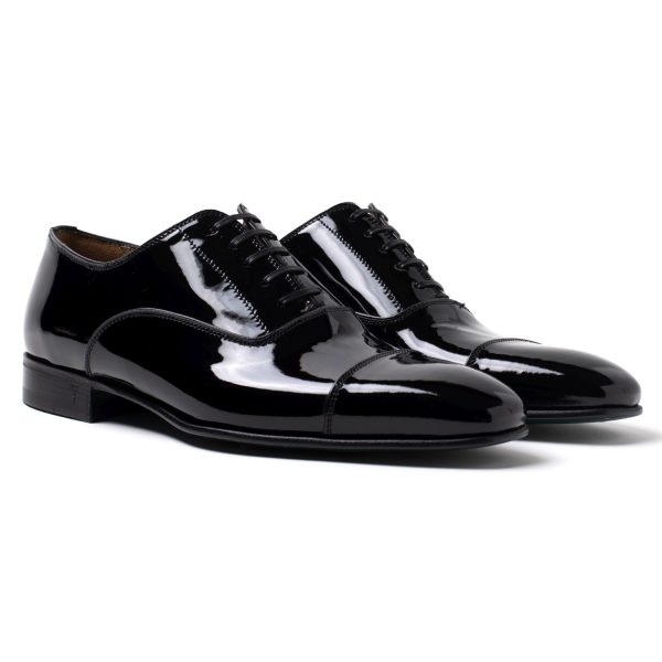 HENRIK Stringate in Vernice nero - immagine 2