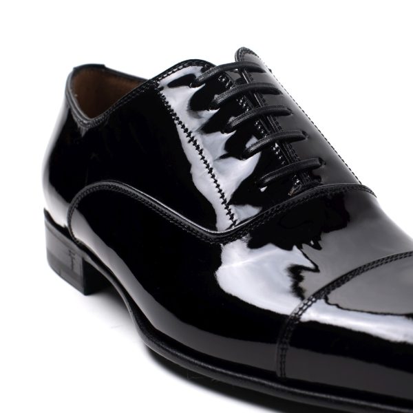 HENRIK Stringate in Vernice nero - immagine 4