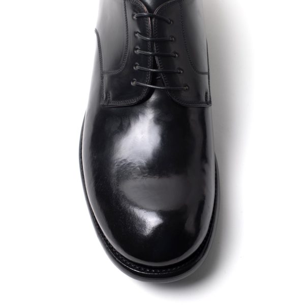 GP13 stringate in Pelle Shell Cordovan nero - immagine 3