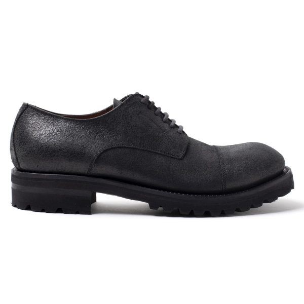 GP4 stringate in Pelle nero