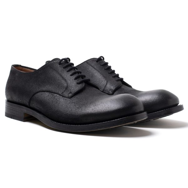 GP11 stringate in pelle di cammello nero - immagine 2