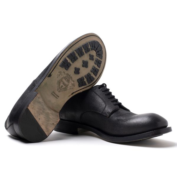 GP11 stringate in pelle di cammello nero - immagine 5