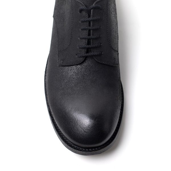 GP11 stringate in pelle di cammello nero - immagine 3