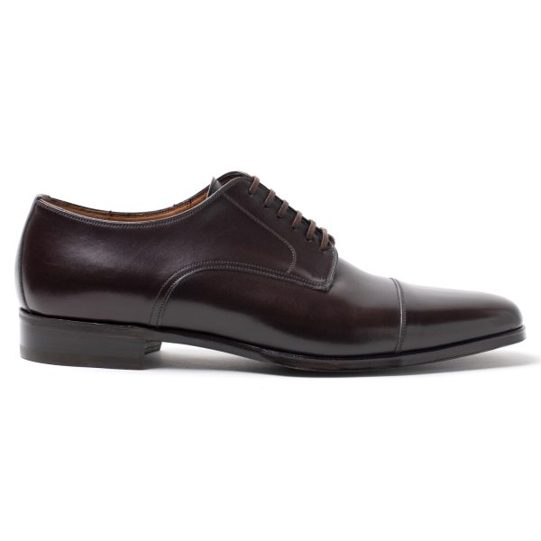 EDGAR Stringate in Pelle marrone