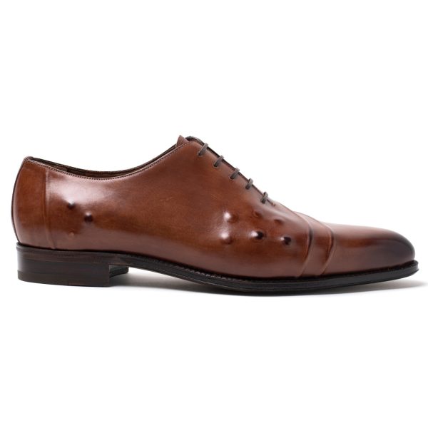 OMOVALLEY Stringate in Pelle cognac