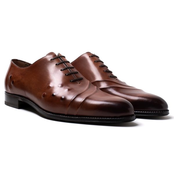 OMOVALLEY Stringate in Pelle cognac - immagine 2