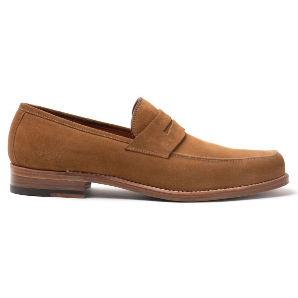 MASK Mocassini college in suede cognac