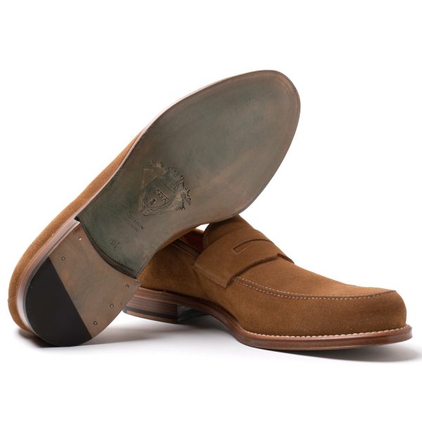 MASK Mocassini college in suede cognac - immagine 5