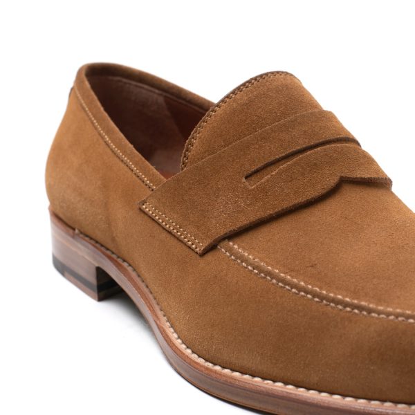 MASK Mocassini college in suede cognac - immagine 4