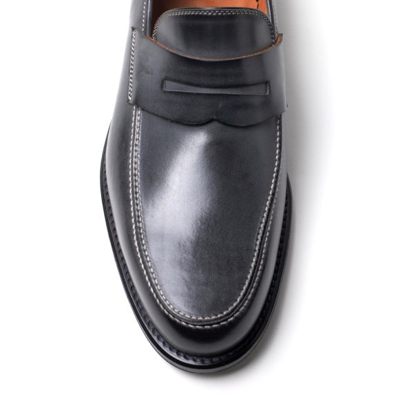 MASK Mocassini college in Pelle nero-grigio - immagine 3