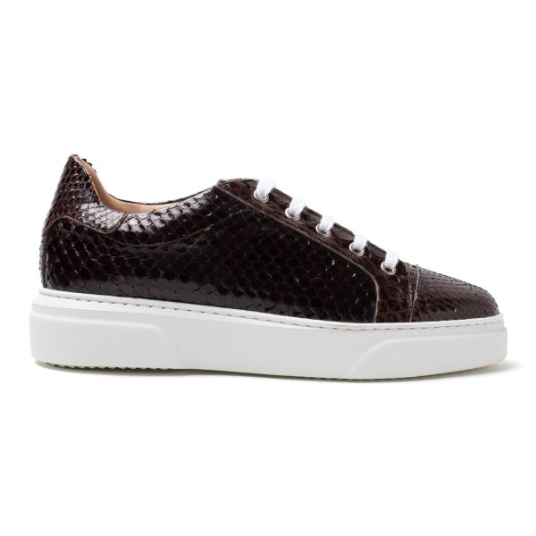 CARA Sneakers in pitone marrone