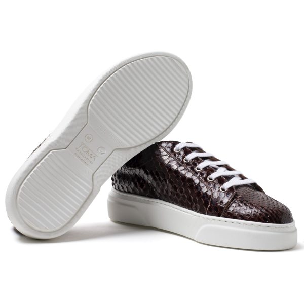 CARA Sneakers in pitone marrone - immagine 6