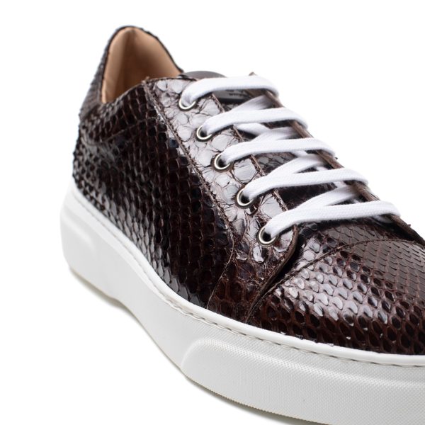 CARA Sneakers in pitone marrone - immagine 5