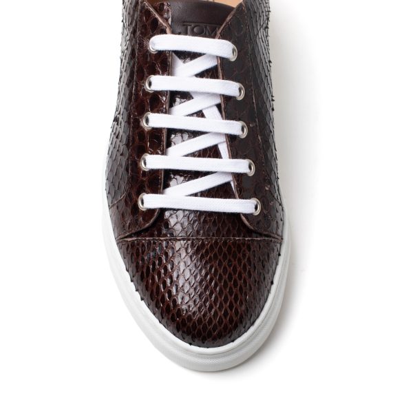 CARA Sneakers in pitone marrone - immagine 3