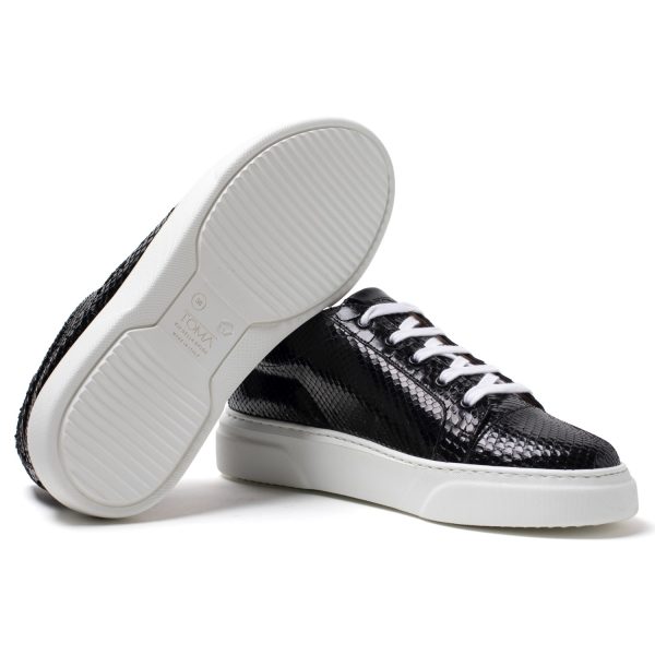 CARA Sneakers in pitone nero - immagine 6