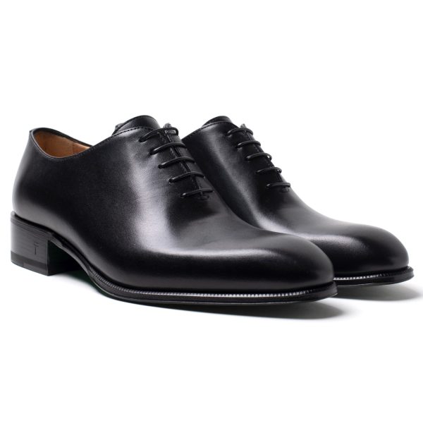 TULIP stringate in pelle nero - immagine 2