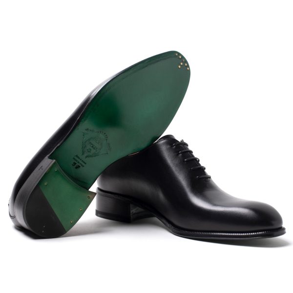 TULIP stringate in pelle nero - immagine 5