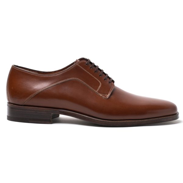 WIDU Stringate in Pelle cognac