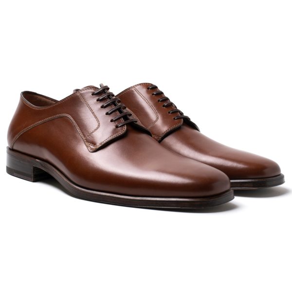 WIDU Stringate in Pelle cognac - immagine 2
