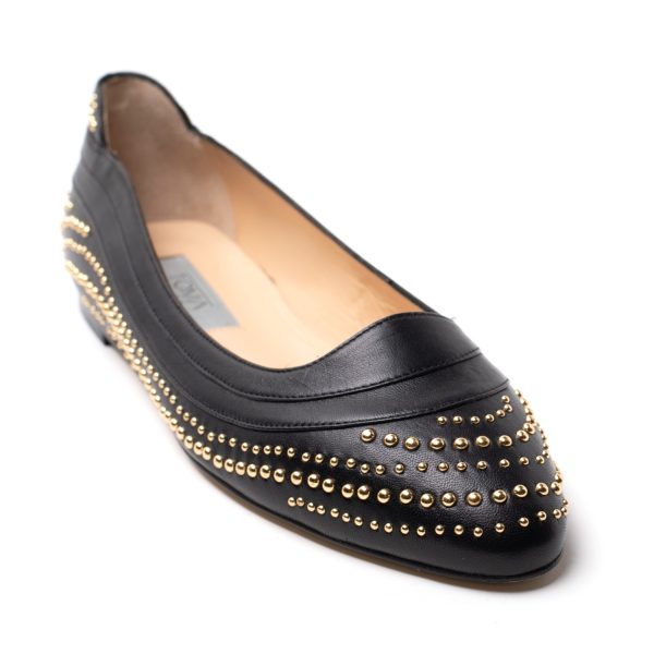 SHAPE Ballerine in Pelle con Borchie nero - immagine 4