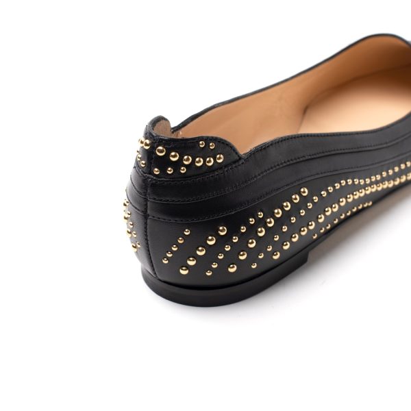 SHAPE Ballerine in Pelle con Borchie nero - immagine 3
