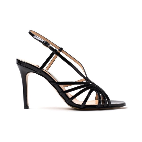 ESCHER Sandali in vernice nero