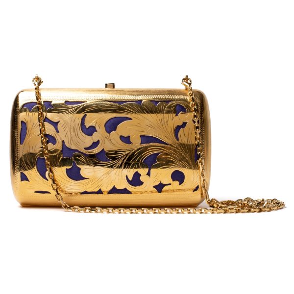 SOLANUM Borsa clutch incisa oro - immagine 3